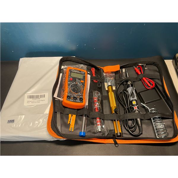 Lot of 2 Soldering Iron Kits with Volt Meter - Brand New!