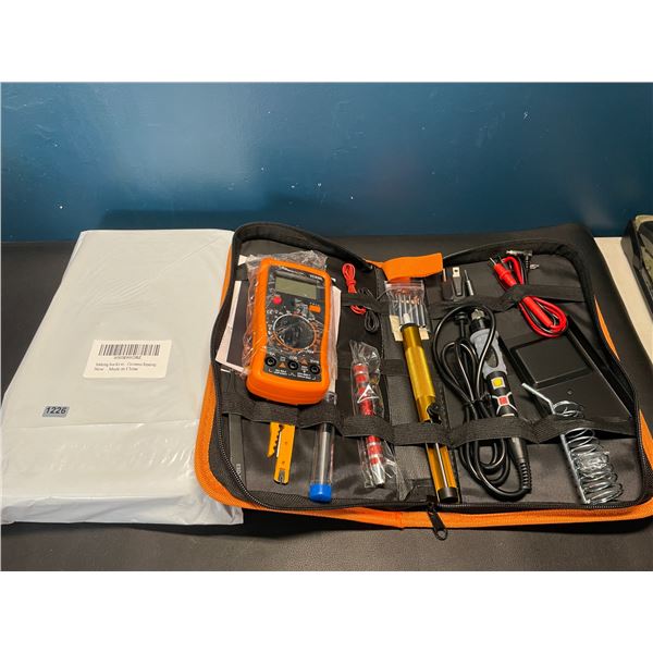 Lot of 2 Soldering Iron Kits with Volt Meter - Brand New!