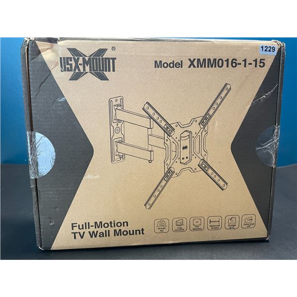 Lot of 1 Full Motion TV Wall Mount - For TV's 26-55inch