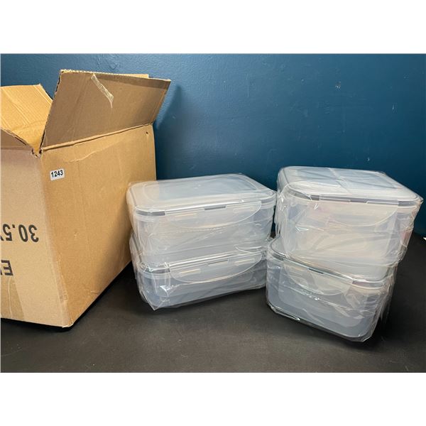 Lot of 1 Multi-Pack of Plastic Storage Containers w/ Lids