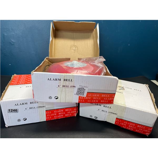 Lot of 3 Alarm Bells - 6-inch