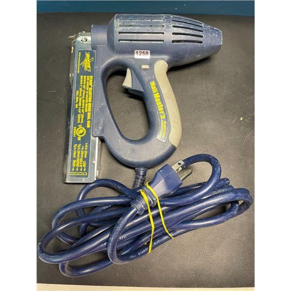 Lot of 1 Nail Master 2  Electric Brad Gun - Used - Powers On!