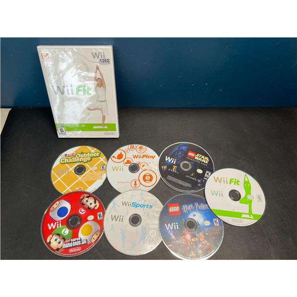 Lot of 8 Assorted Nintendo Wii Video Games - Used