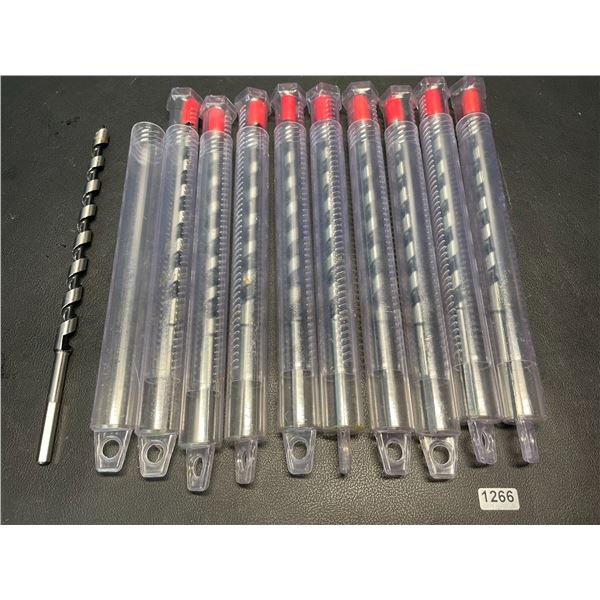 Lot of 10 Wood Auger Drill Bits