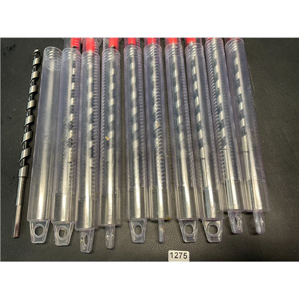Lot of 10 Wood Auger Drill Bits