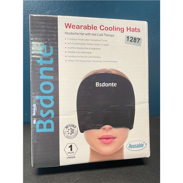 Lot of 1 Wearable Cooling Hat - Headache Relief Hat with Hot & Cold Therapy - Brand New!
