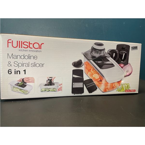 Lot of 1 Fullstar 6-in-1 Mandoline & Spiral Slicer for Vegetables - Brand New!
