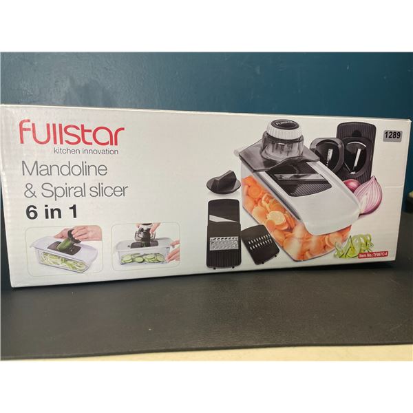 Lot of 1 Fullstar 6-in-1 Mandoline & Spiral Slicer for Vegetables - Brand New!