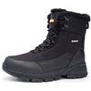 Image 1 : Lot of 1 Pair of Shulook Men's Winter Snow Boots - Size 12 - Waterproof, Non-Slip, & Fur Lined