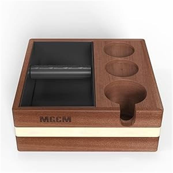 Lot of 1 MGCM 4-in-1 Espresso Coffee Knock Box and Tamp Station - Brand New!