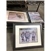 Image 2 : Misc pictures in picture frames including hockey pictures antique black and white picture & misc peo