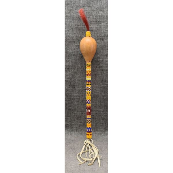 PLAINS INDIAN PEYOTE RATTLE