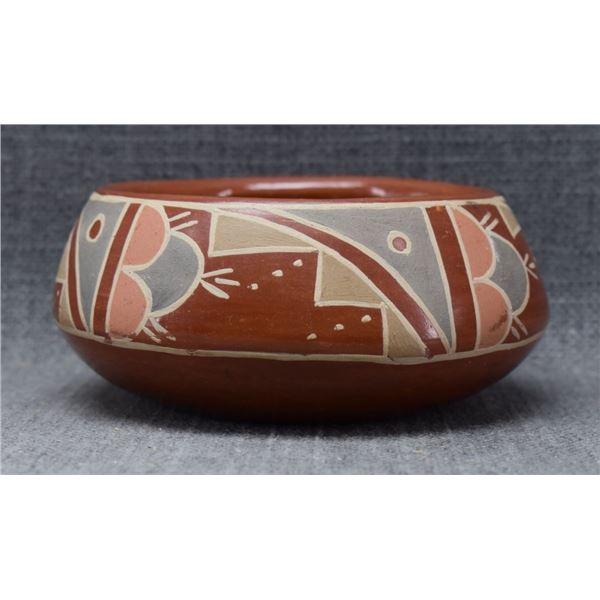 SANTA CLARA INDIAN POTTERY BOWL