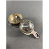 Image 2 : Vintage Tea Strainers and Antique Spring Loaded Sugar Tongs