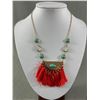 Image 2 : 2 NWT Designer Necklaces and Pair of Earrings, All w/ Tassles