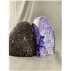 Image 2 : Nice Set of Agate Purple Book Ends