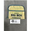 Image 2 : Very Hard to Find 1920s Big Ben Chewing Tobacco Cloth Pouch Approx 5" Wide