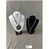 Image 1 : Unique Large Pendant Necklace With 2 Other Necklaces
