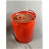 Image 3 : Vintage Ash Bucket and Red Can and Amber Bottles