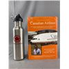 Image 1 : Canadian Airlines Hardcover Book w/ Brand New Metal Water Bottle