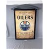 Image 1 : Edmonton Oilers Framed Poster NO SHIPPING Crack in Frame Displays Nicely