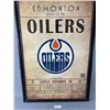 Image 2 : Edmonton Oilers Framed Poster NO SHIPPING Crack in Frame Displays Nicely