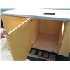 Image 8 : Waste/Recycle Receptacle 3-Door Cabinet w/ Interior Shelving 57" x 31" x 34"H