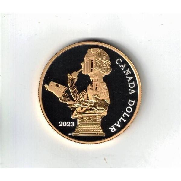 2023 Canada Fine Silver/Gold Plated Dollar, "Kit Coleman" Tax exempt