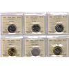 Image 1 : R&D Security Test Token Set, ICCS MS-66 and Tri-Metal Die Crack Variety MS-65
