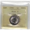 Image 1 : 1996 Canada 5¢ Near 6, Double 996, PCCS MS64 (Professional Coin Certification System)