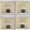 Image 1 : 1995 10¢ MS67, 2000W 10¢ MS66, 2003P 10¢ MS67, 2004P 10¢ MS67, 4pcs All ICCS, NBU