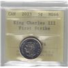 Image 1 : King Charles III 2023 5¢ MS66 First Strike PCCS (Professional Coin Certification System)