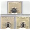 Image 1 : 25¢ ICCS Lot of 3 pcs Specimen Coins