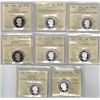 Image 1 : 25¢ ICCS-PCCS Proof Lot of 8 pcs, Professional Coin Certification System