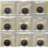 Image 1 : 50¢ ICCS-PCCS NBU Lot of 9 pcs Professional Coin Certification System