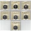 Image 1 : 50¢ ICCS-PCCS Proof Like Lot of 7 pcs, Professional Coin Certification System