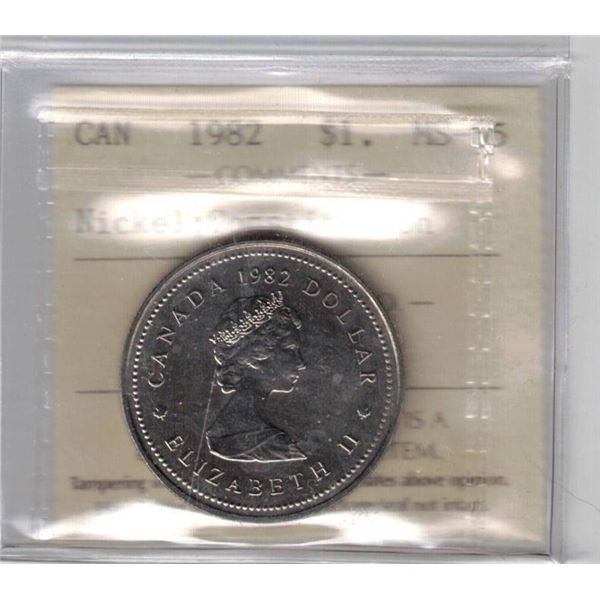 1982 Canada Nickel $1. Constitution MS65 PCCS