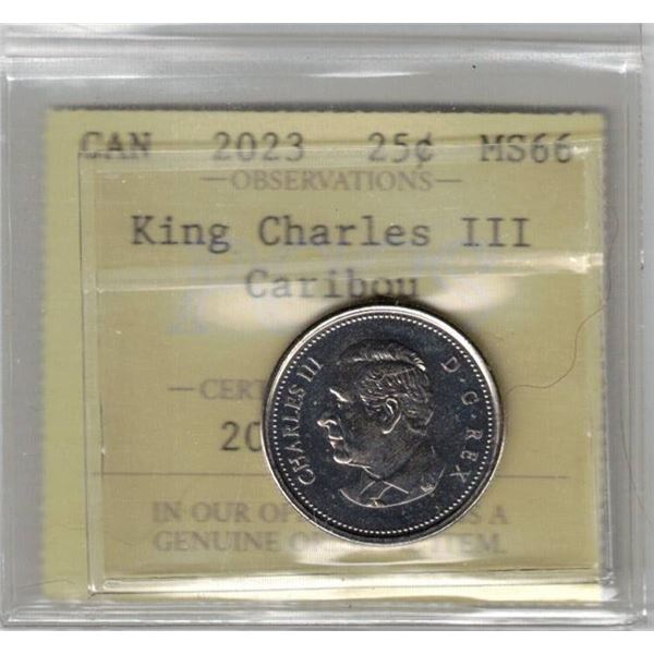 2023 KCIII 25¢ PCCS graded MS66, Professional Coin Certification System