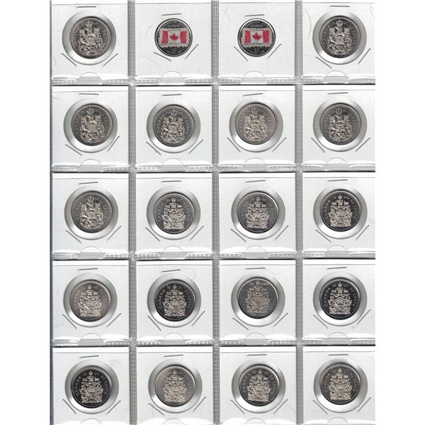 1990 to 2023 50¢ Collection of 39 coins, including S.E. coins