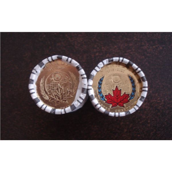 2020 United Nation $1. - 1 Roll of each, Color & Non Color