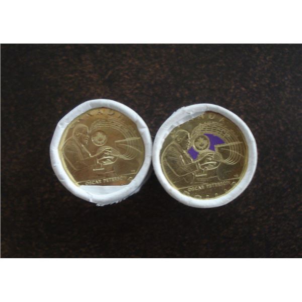 2022 Oscar Peterson $1. - 1 Roll of each, Color & Non Color