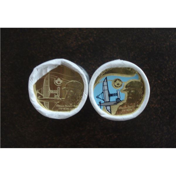 2022 A.G.Bell $1. - 1 Roll of each, Color & Non Color