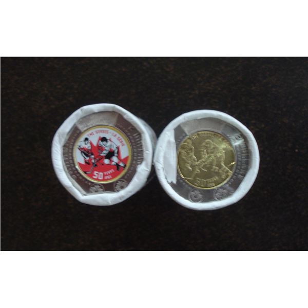 2022 Hockey Summit $2. - 1 Roll of each, Color & Non Color