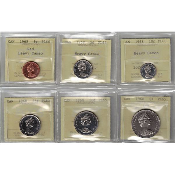 1968 $1 DHL Graded set PCCS Professional Coin Certification System
