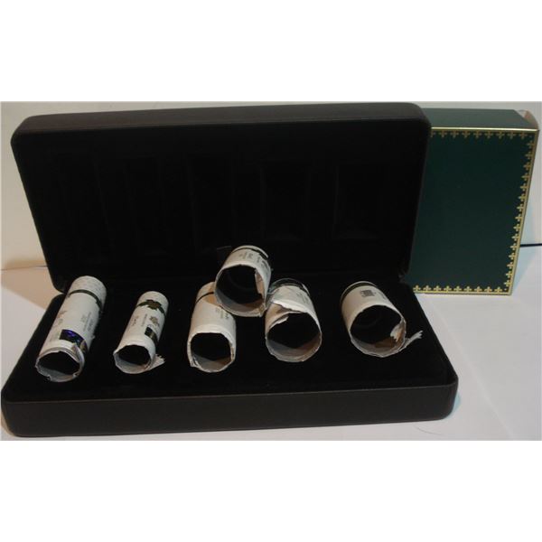 2023 King Charles III Box Set "NO COINS", 6 Special Wrap Empty Roll, 5¢ 10¢ 25¢ 50¢ $1. $2.