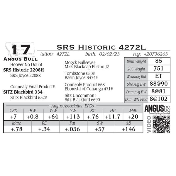 SRS Historic 4272L