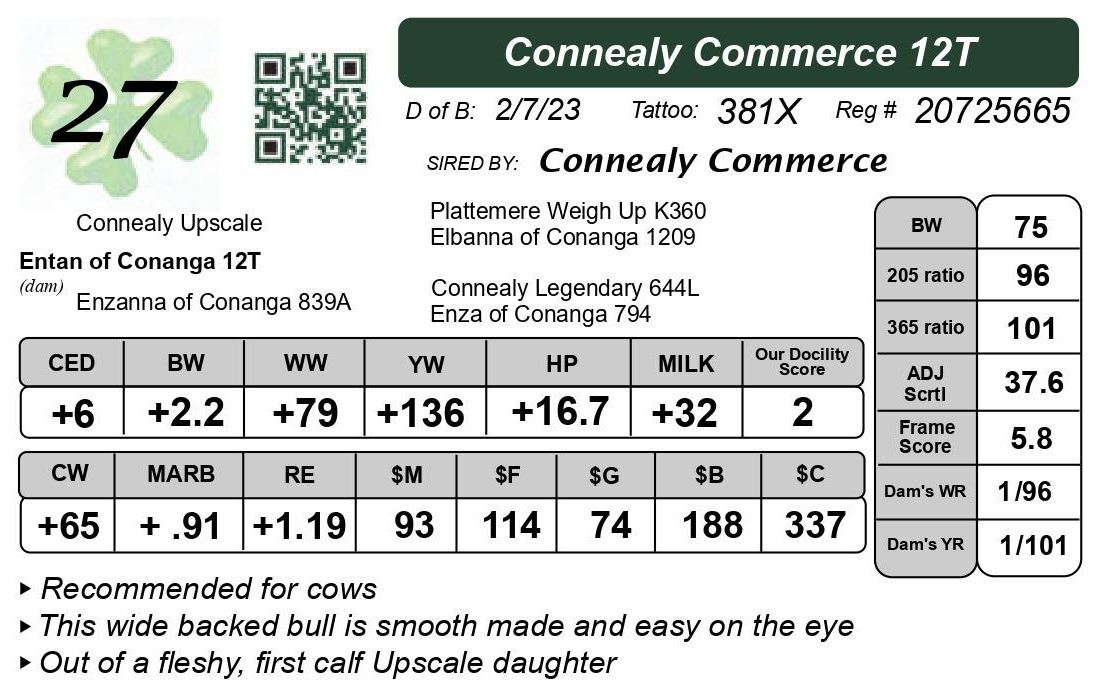 Connealy Commerce Connealy Commerce 12T