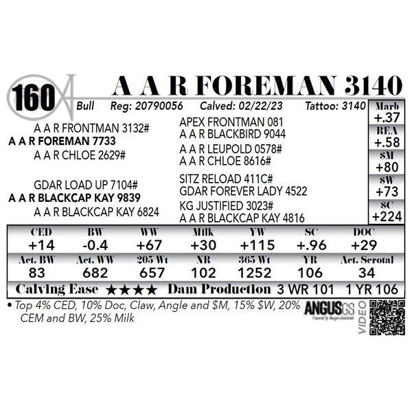 A A R FOREMAN 3140