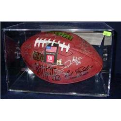 Signed Broncos Football
