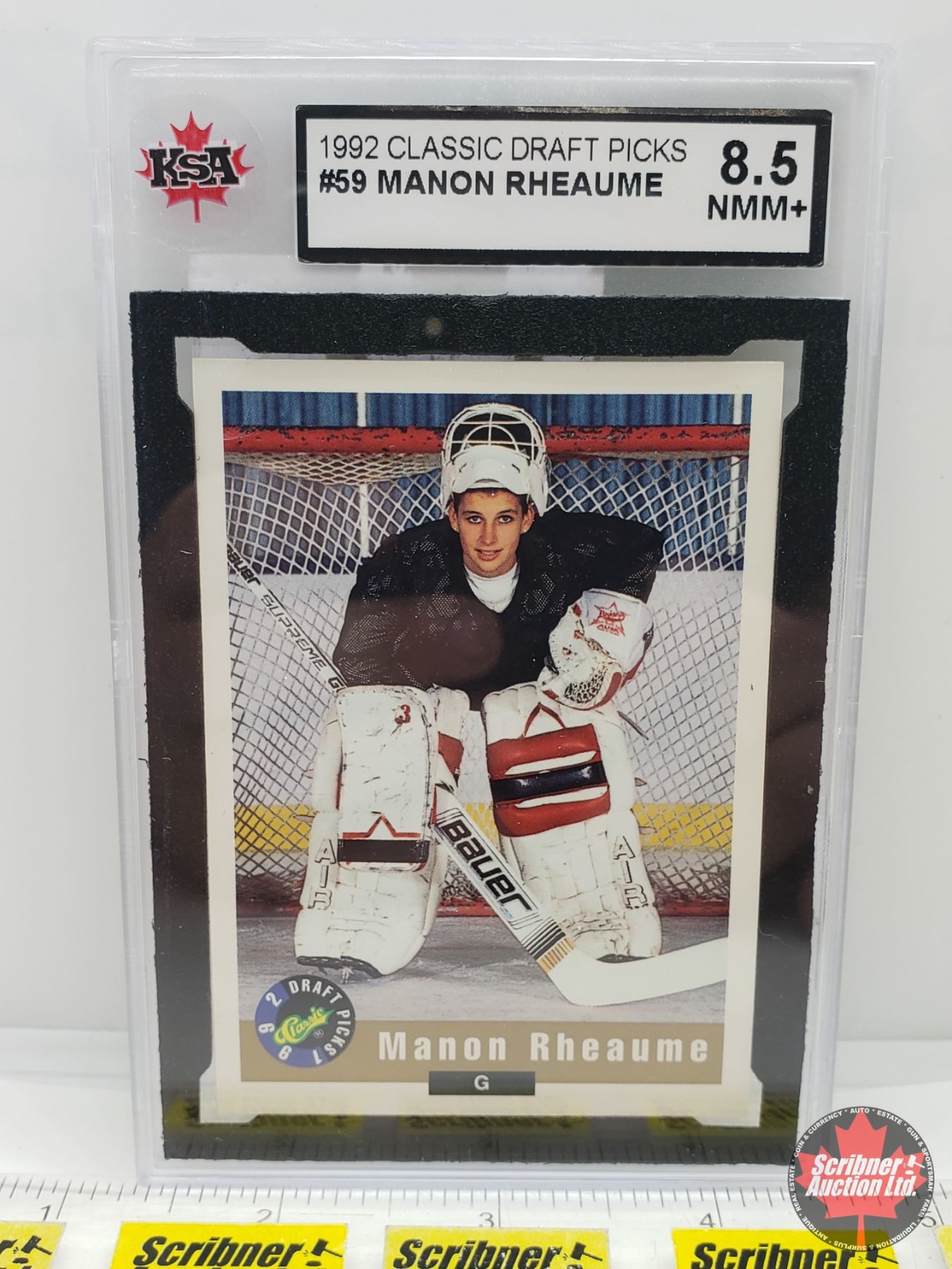 1992 Classic Draft Picks #59 Manon Rheaume : Tampa Bay (Certified KSA 8 ...